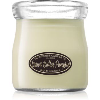 Milkhouse Candle Co. Creamery Brown Butter Pumpkin lumânare parfumată Cream Jar de firma original