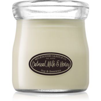 Milkhouse Candle Co. Creamery Oatmeal, Milk & Honey lumânare parfumată Cream Jar