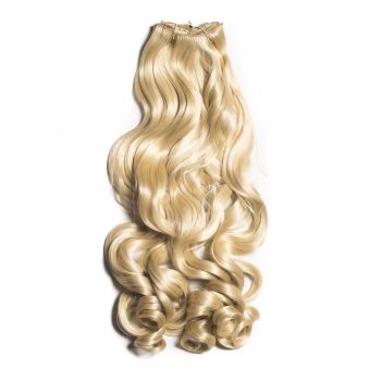 Extensii Clip-On Ondulat Blond Platinat ieftina