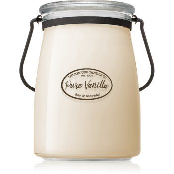 Milkhouse Candle Co. Creamery Pure Vanilla lumânare parfumată Butter Jar