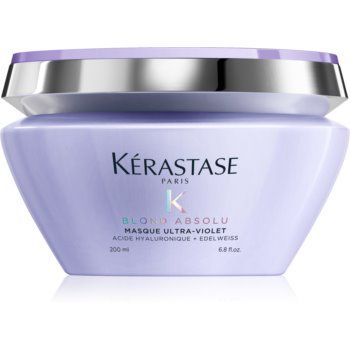 Kérastase Blond Absolu Masque Ultra-Violet îngrijire profundă pentru păr în nuanțe reci de blond, decolorat sau șuvițat de firma originala