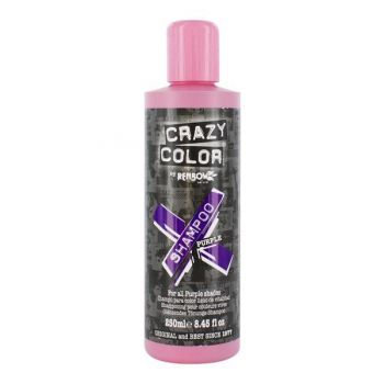 Sampon Crazy Color Purple pentru mentinerea nuantei mov 250 ml ieftin