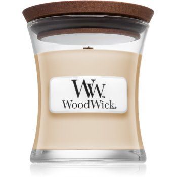 Woodwick Vanilla Bean lumânare parfumată cu fitil din lemn