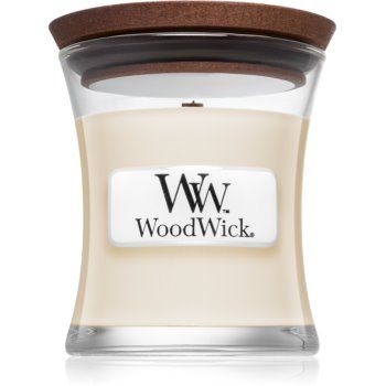 Woodwick White Tea & Jasmine lumânare parfumată cu fitil din lemn ieftin