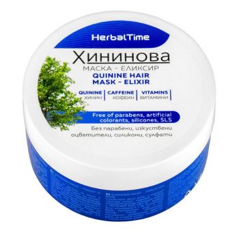 Masca Elixir pentru Par cu Chinina Herbal Time, Rosa Impex, 200ml de firma originala