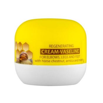 Vaselina Cosmetica Regeneratoare pentru Coate si Picioare cu Castane, Arnica si Menta Camco, 50ml Vaselina Cosmetica Regeneratoare pentru Coate si Picioare cu Castane, Arnica si Menta Camco, 50ml