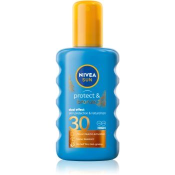 Nivea Sun Protect & Bronze spray de corp pentru un bronz intens SPF 30 de firma originala