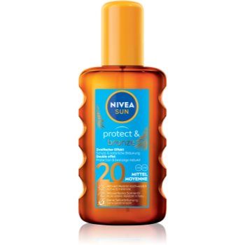 Nivea Sun Protect & Bronze ulei de bronzat pentru piele uscata SPF 20