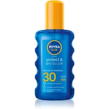 Nivea Sun Protect & Dry Touch spray transparent pentru bronzat SPF 30