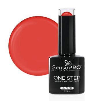 Oja Semipermanenta SensoPRO Milano One Step 10ml, Famous Orange #038 de firma originala