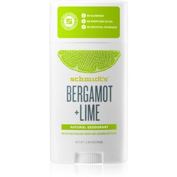 Schmidt's Bergamot + Lime deodorant stick