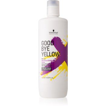 Schwarzkopf Professional Goodbye Yellow șampon pentru neutralizarea tonurilor de galben pentru par vopsit sau suvitat