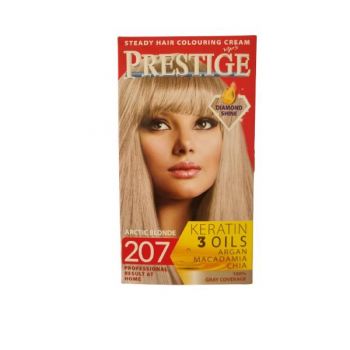 Vopsea pentru Par Rosa Impex Prestige, nuanta 207 Arctic Blonde