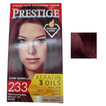 Vopsea pentru Par Rosa Impex Prestige, nuanta 233 Dark Morello