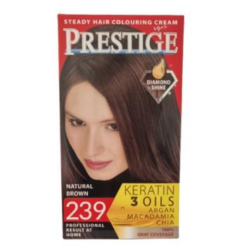 Vopsea pentru Par Rosa Impex Prestige, nuanta 239 Natural Brown de firma originala