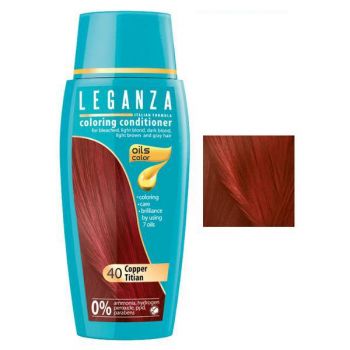 Balsam Nuantator Rosa Impex Leganza, nuanta 40 Copper Titian, 150ml ieftina