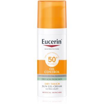 Eucerin Sun Oil Control crema-gel cu efect de protectie a fetei SPF 50+