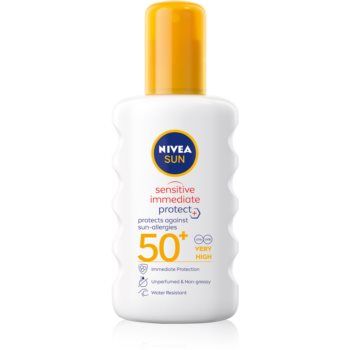 Nivea SUN Protect & Sensitive spray protector pentru plajă SPF 50+