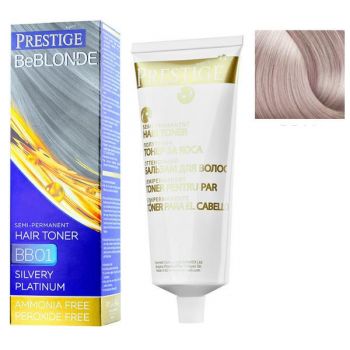 Vopsea de Par Semi-Permanenta Rosa Impex Prestige VIP's BeBlonde Hair Toner, nuanta BB03 Icy Dawn, 100ml ieftina