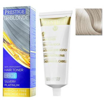 Vopsea de Par Semi-Permanenta Rosa Impex Prestige VIP's BeBlonde Hair Toner, nuanta BB04 Pearl, 100ml ieftina