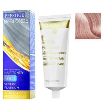 Vopsea de Par Semi-Permanenta Rosa Impex Prestige VIP's BeBlonde Hair Toner, nuanta BB09 Rose Pearl, 100ml ieftina