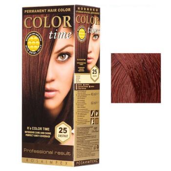 Vopsea Permanenta pentru Par Rosa Impex Color Time, nuanta 65 Fire Red Vopsea Permanenta pentru Par Rosa Impex Color Time, nuanta 65 Fire Red
