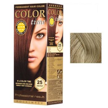 Vopsea Permanenta pentru Par Rosa Impex Color Time, nuanta 91 Platinum Blonde Vopsea Permanenta pentru Par Rosa Impex Color Time, nuanta 91 Platinum Blonde