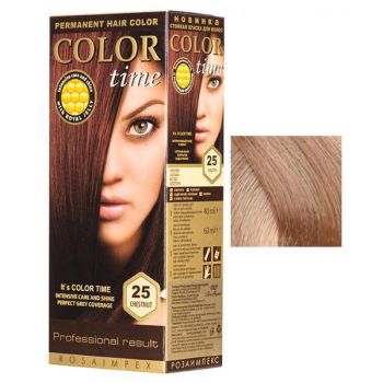 Vopsea Permanenta pentru Par Rosa Impex Color Time, nuanta 95 Light Pink Blonde de firma originala