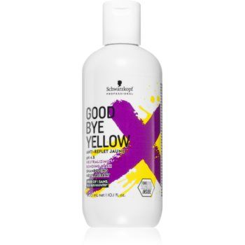 Schwarzkopf Professional Goodbye Yellow șampon pentru neutralizarea tonurilor de galben pentru par vopsit sau suvitat