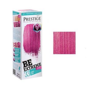 Vopsea de Par Semi-Permanenta Rosa Impex BeExtreme Prestige VIP's, nuanta BE33 Candy Pink, 100 ml