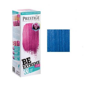 Vopsea de Par Semi-Permanenta Rosa Impex BeExtreme Prestige VIP's, nuanta BE56 Ultra Blue, 100 ml