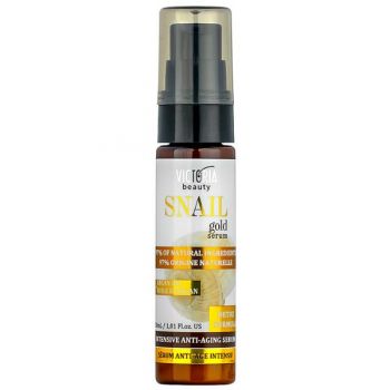 Ser Intensiv pentru Ten Matur cu Extract de Melc si Ulei de Argan Camco Snail Gold, 30ml