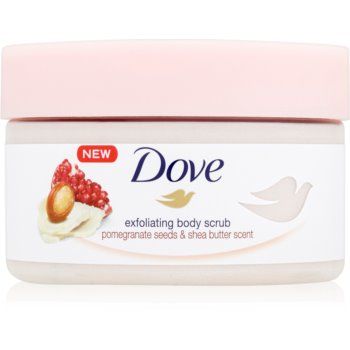 Dove Exfoliating Body Scrub Pomegranate Seeds & Shea Butter exfoliant pentru îngrijirea corpului