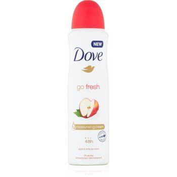 Dove Go Fresh Apple & White Tea spray anti-perspirant cu o eficienta de 48 h