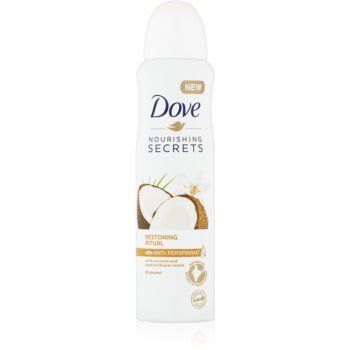Dove Nourishing Secrets Restoring Ritual spray anti-perspirant cu o eficienta de 48 h