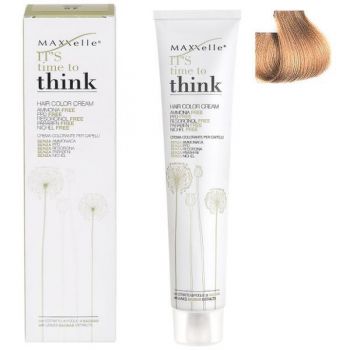 Vopsea de Par Demi-permanenta cu Ulei de Argan - Maxxelle Think Hair Color Cream, nuanta 8.0 Light Blonde de firma originala