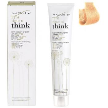 Vopsea de Par Demi-permanenta cu Ulei de Argan - Maxxelle Think Hair Color Cream, nuanta 9.3 Very Light Blonde Golden de firma originala