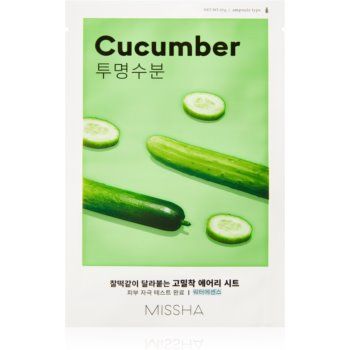 Missha Airy Fit Cucumber Masca hidratanta cu efect revitalizant sub forma de foaie pentru tenul uscat