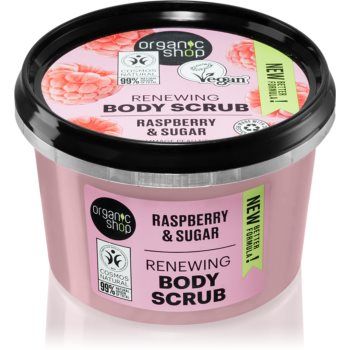 Organic Shop Raspberry & Sugar exfoliant delicat pentru corp