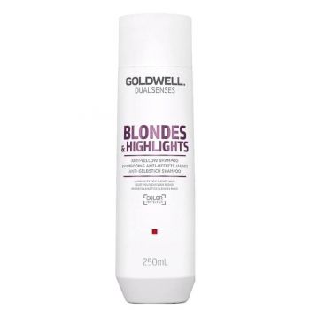 Sampon pentru Par Blond - Goldwell Dualsenses Blondes & Highlights Anti-Yellow Shampoo 250ml